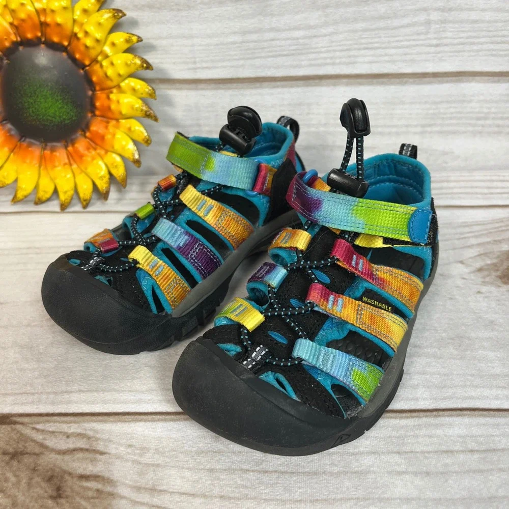 KEEN Newport H2 Kids Boys Girls rainbow Tie Dye Water Sandals Shoes Water 11